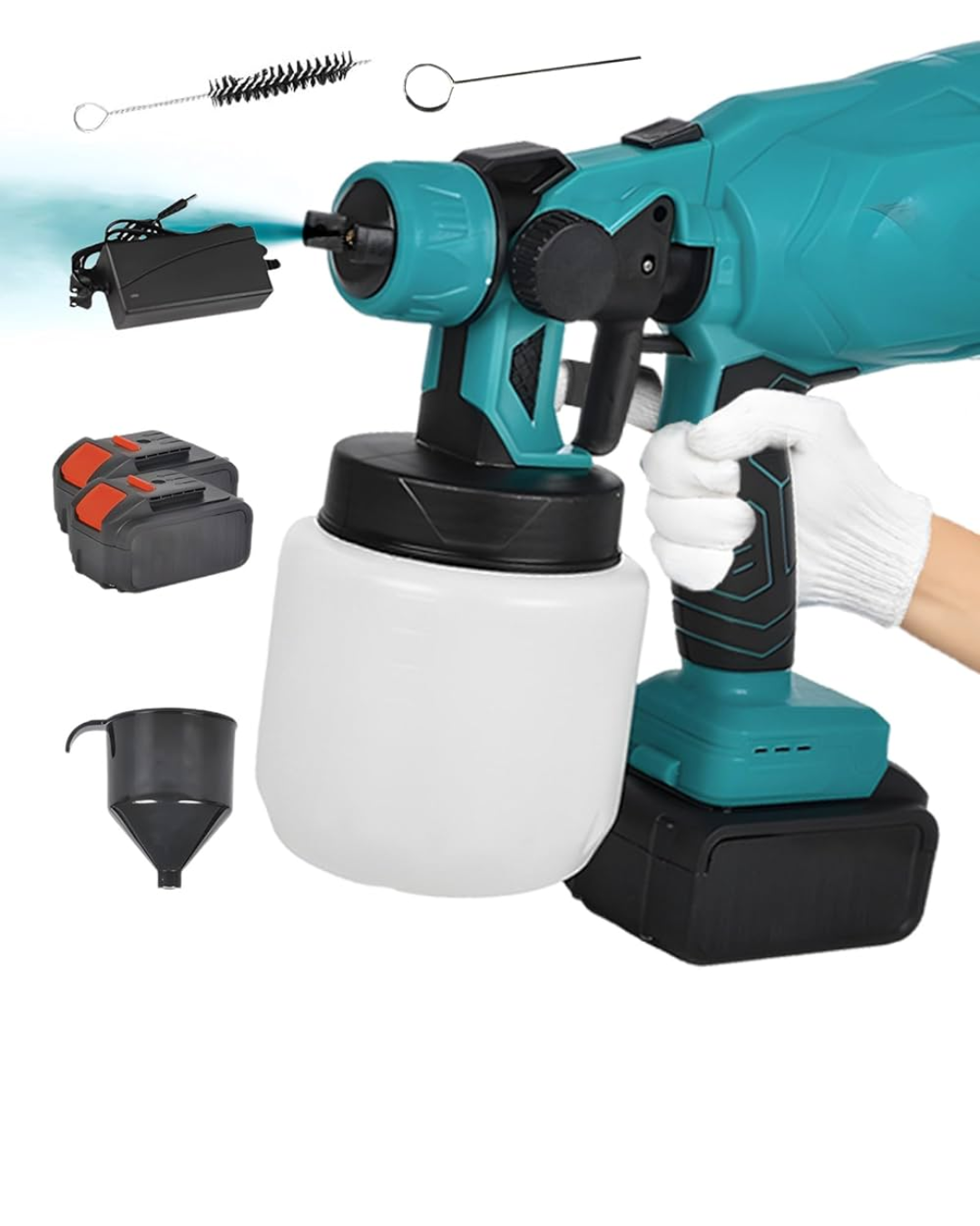 🎨 PISTOLA DE PULVERIZACIÓN INALÁMBRICA RECARGABLE – ALTA POTENCIA