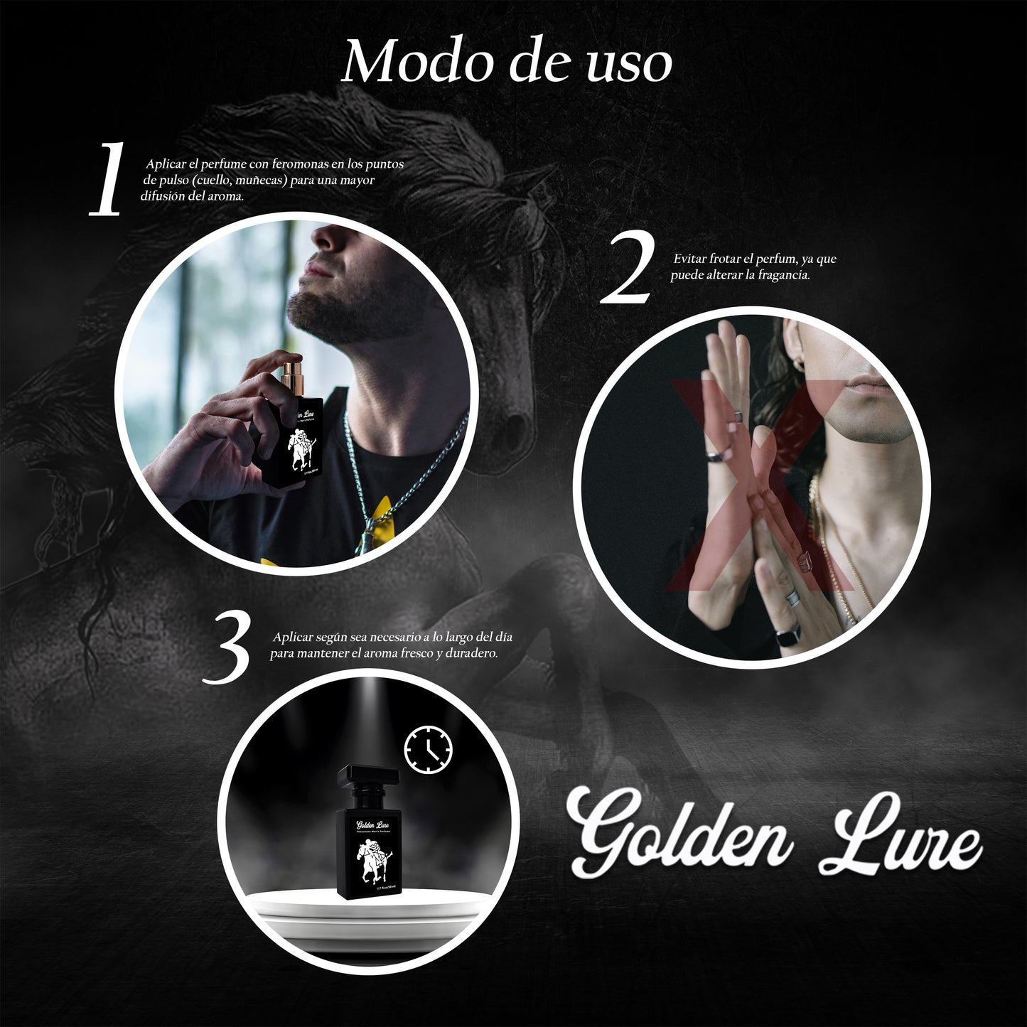 GOLDEN LURE - PERFUME CON FEROMONAS PARA HOMBRES