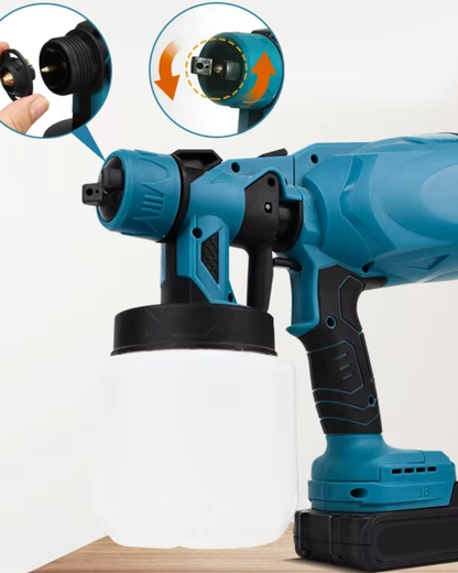 🎨 PISTOLA DE PULVERIZACIÓN INALÁMBRICA RECARGABLE – ALTA POTENCIA